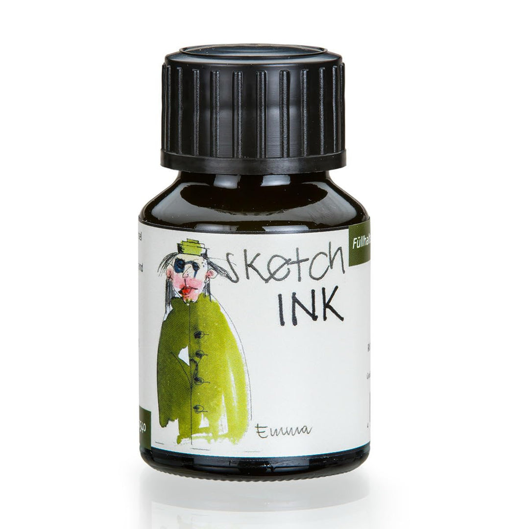 Rohrer & Klingner sketchINK Schreib- und Zeichentinte - 50ml Flakon - Smaragd | Emma