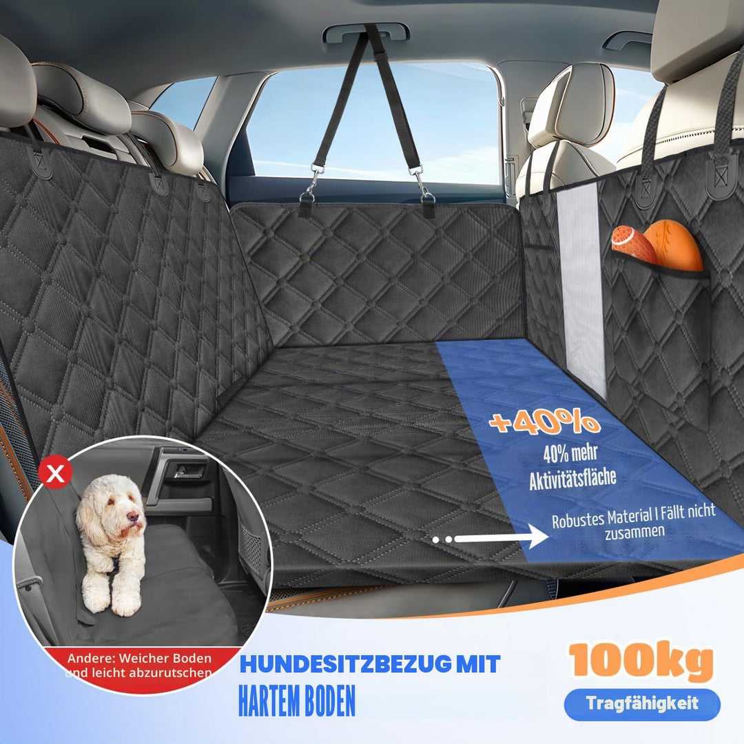 Nobleza Autoschondecke für Hunde mit Harter Unterseite, Hundesitz Auto Rückbank Verbreitert, Hundede