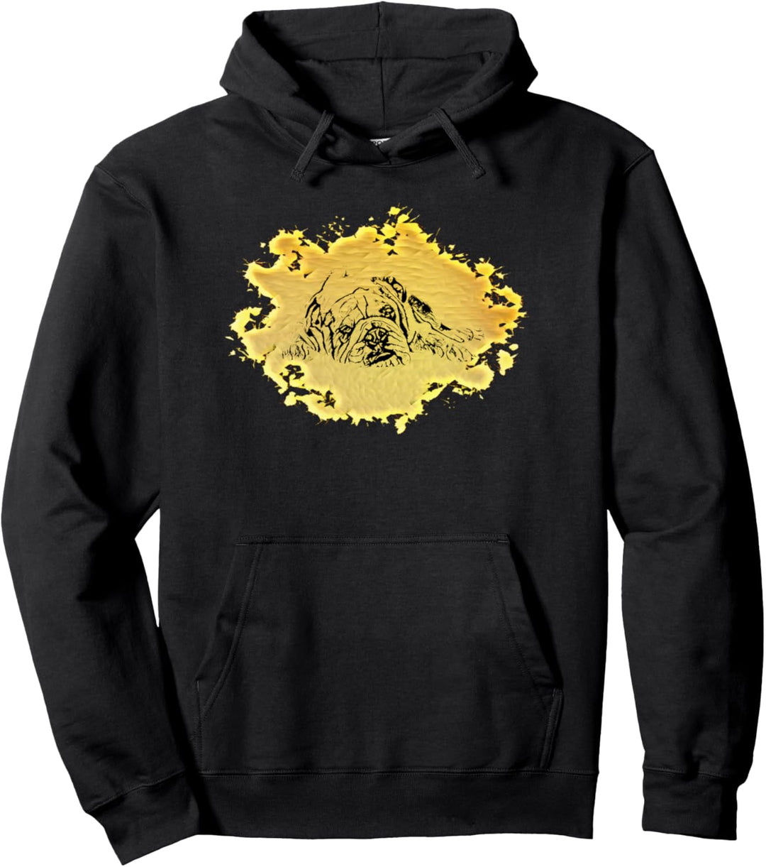 Englische Bulldogge, Haustierhunde, britische Bulldoggen Pullover Hoodie
