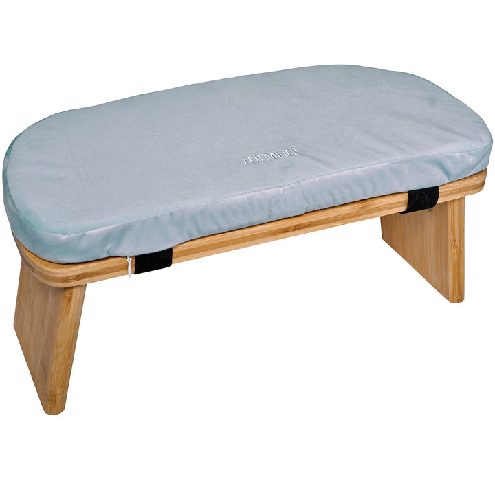 Zen Power Yoga Bench, klappbare Yoga Bank aus Holz, ergonomische Meditationsbank, Gebetshocker für s