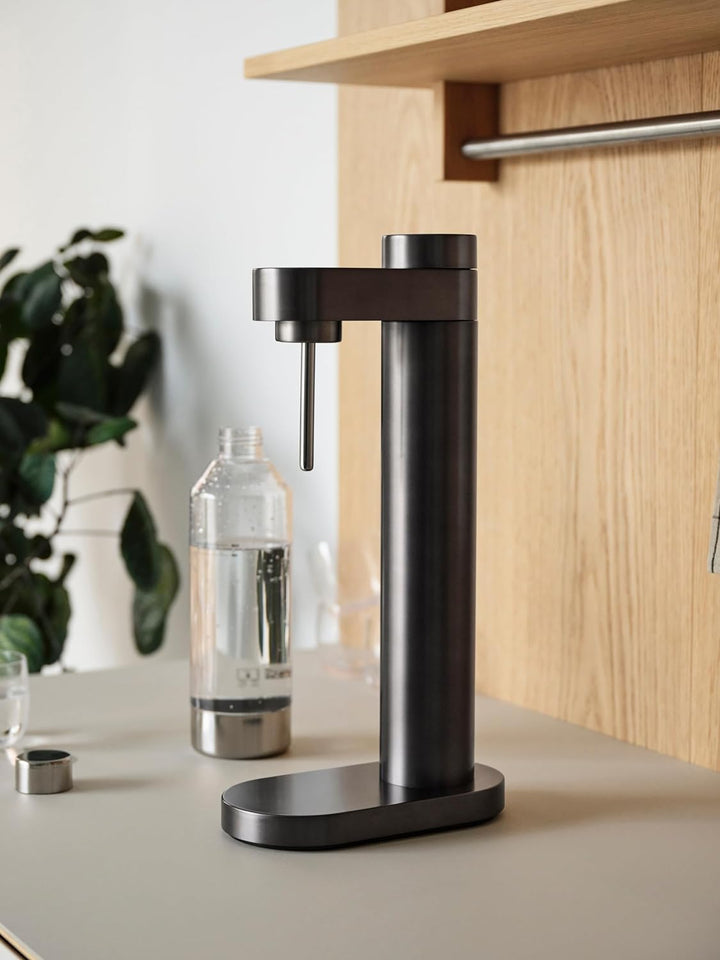 Stelton Brus Wassersprudler Flasche Steel