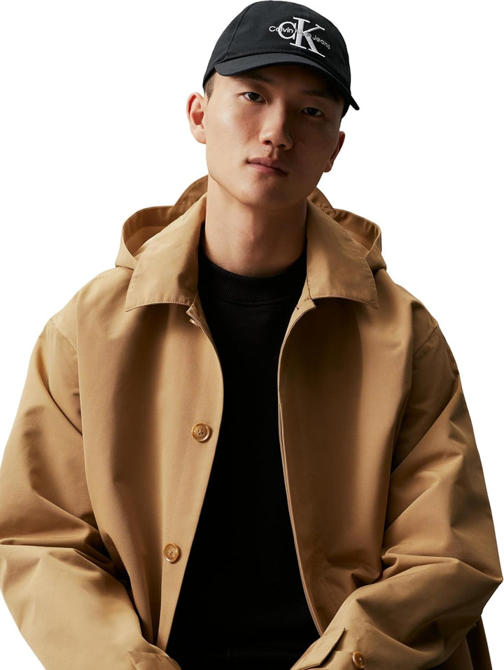 Calvin Klein Herren Cap Monogram Basecap Einheitsgrösse Schwarz (Black Other Version), Einheitsgröss