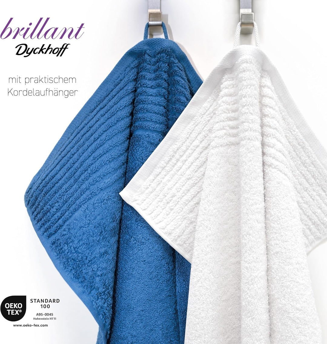 Dyckhoff 0410996450 Handtuchset "Brillant", 2 Badetücher / Duschtücher 70 x 140 cm und 4 Handtücher