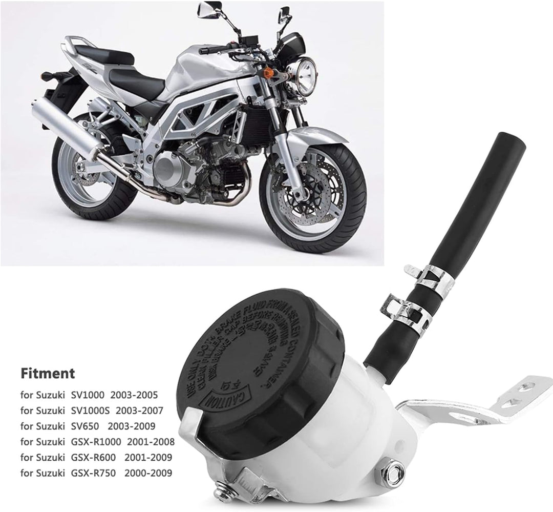 Motorrad Bremsflüssigkeitsbehälter, Fydun Bremszylinder Behälter Flüssigkeit Flasche mit Halterung f