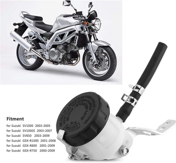 Motorrad Bremsflüssigkeitsbehälter, Fydun Bremszylinder Behälter Flüssigkeit Flasche mit Halterung f
