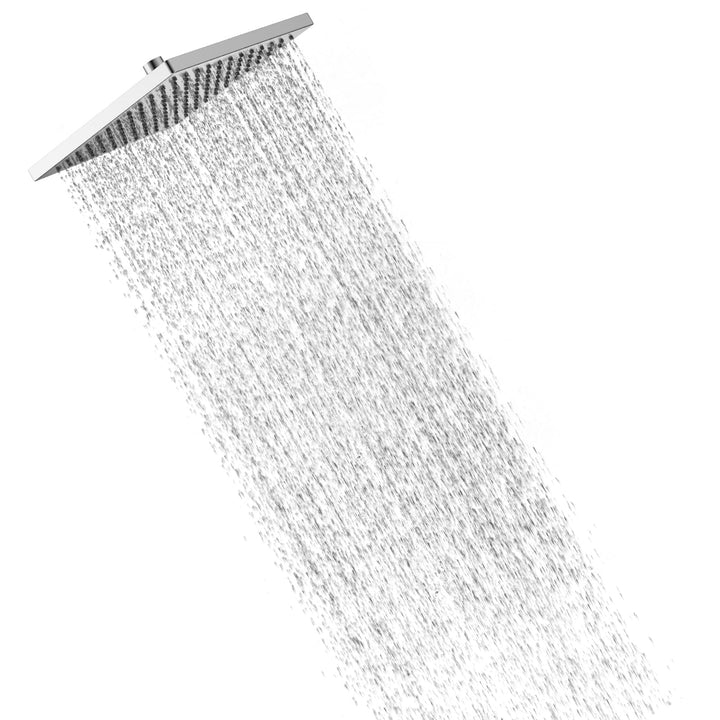 Hibbent Regenbrause Duschkopf(300 * 300MM),Edelstahl Regenduschkopf,Eckig Einbauduschköpfe,Spardusch