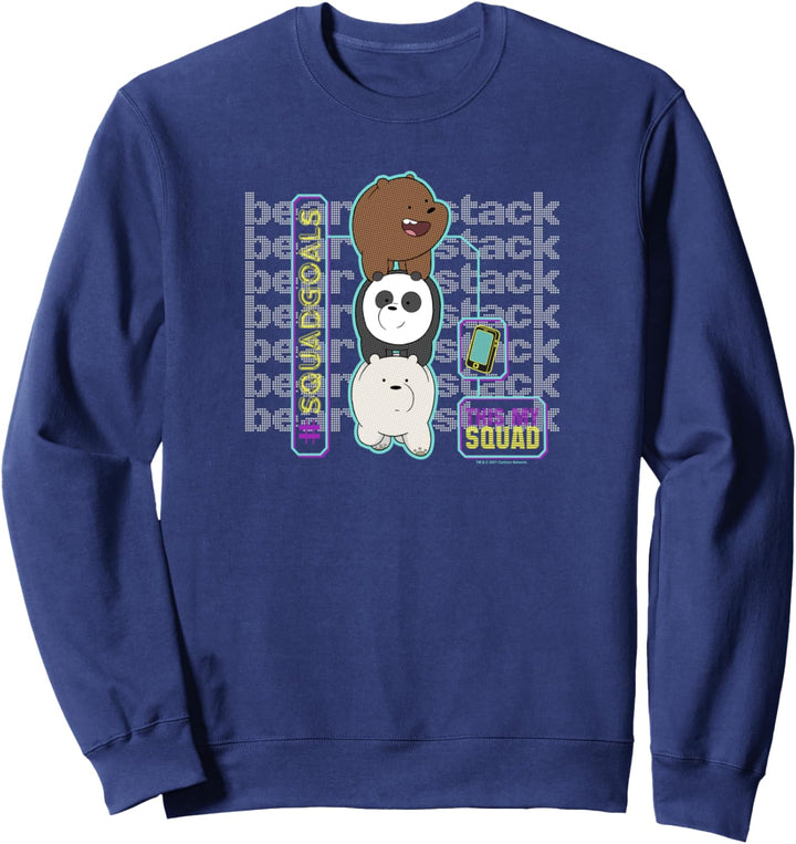 We Bare Bears Bear Stack #Squadgoals Sweatshirt