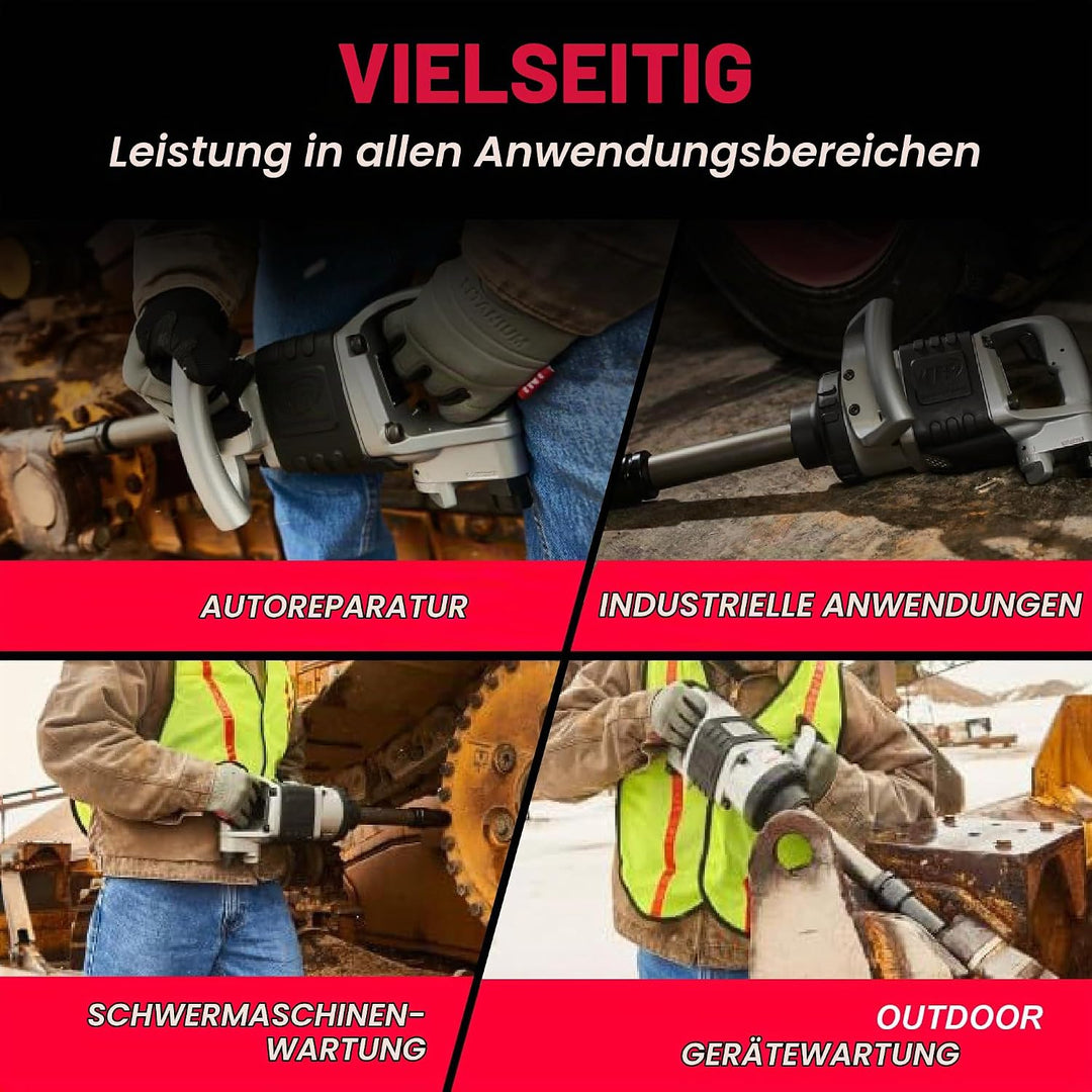Ingersoll Rand 1" Druckluft Schlagschrauber 285B-6, Drehmomentschlüssel für Schwerlastbereich, Vierk