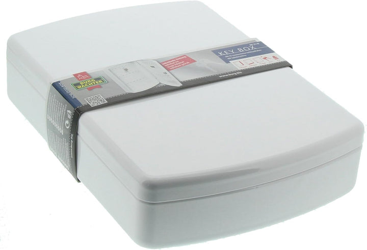 Burg-Wächter Schlüsselbox abschliessbar mit Schlüssel, 35 Haken, Stahlblech, KB 35 W, Weiss 75x330x2