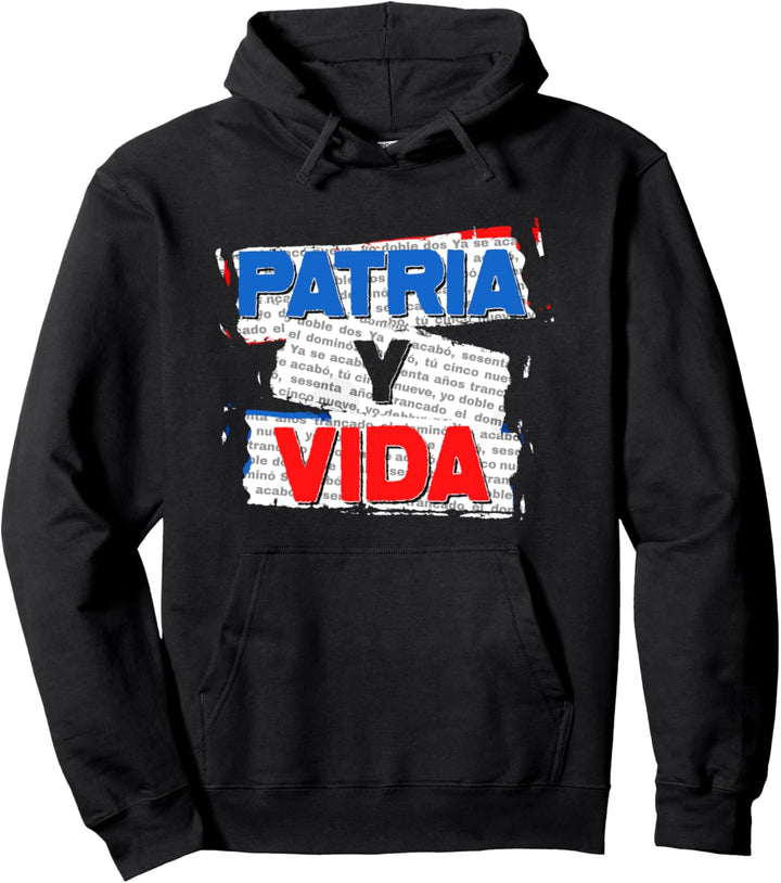 Patria Y Vida Cuba Flag Cuban Freedom Movement Se Acabo Pullover Hoodie