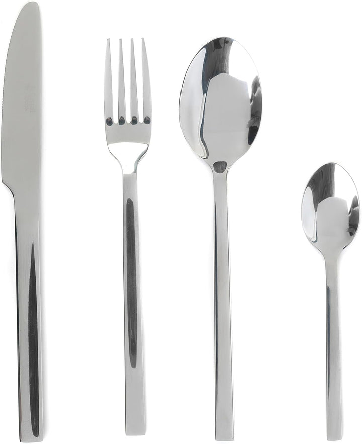 Russell Hobbs Besteckset 16-teilig, Edelstahl Besteck Set für 4 Personen, Vermont Besteckset Hochgla