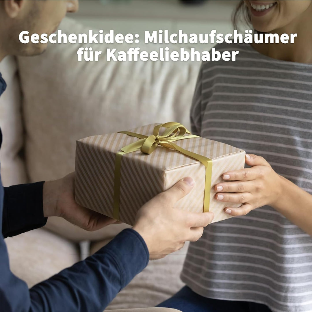 Maestri House 4-in-1 600ml Elektrischer Milchaufschäumer, Spülmaschinenfester Milchdampfer aus Edels
