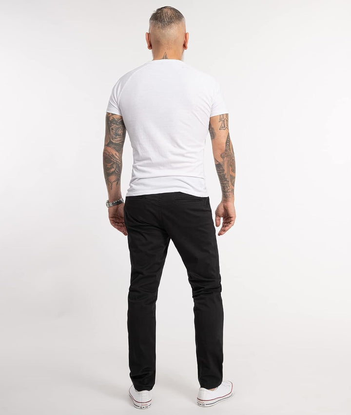 Indumentum Chino Hose Basic Regular Fit IR-506 36W / 30L Schwarz, 36W / 30L Schwarz