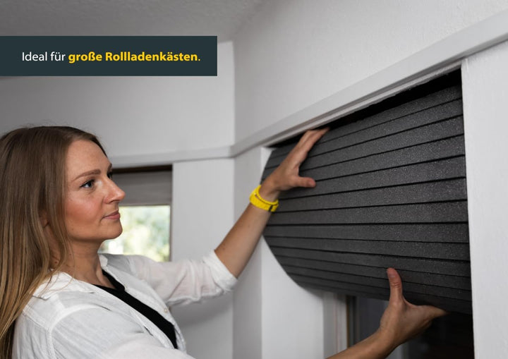 Schellenberg 66282 Wärmedämmung Rolladenkastendämmung, 2-teilig mit 25 mm Stärke 100 x 50 cm, Rollad