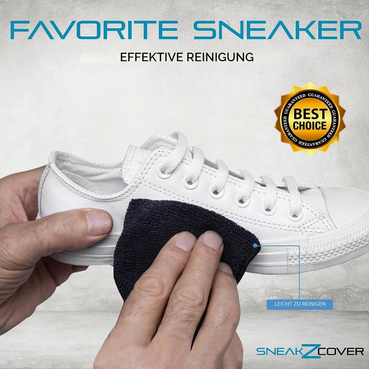 Sneaker Cleaner Set – Basic Schuhputzset inkl. hochwertiger Schuhreiniger, Schuhbürste, Mikrofasertu