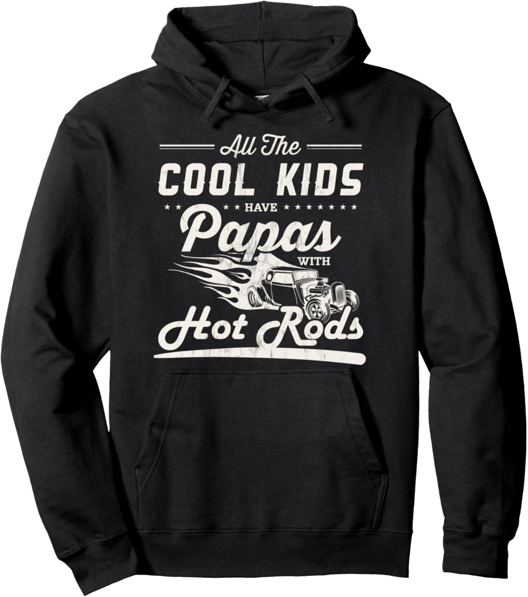 Coole Kinder haben Papas mit Hot Rods Vatertagsgeschenk Pullover Hoodie