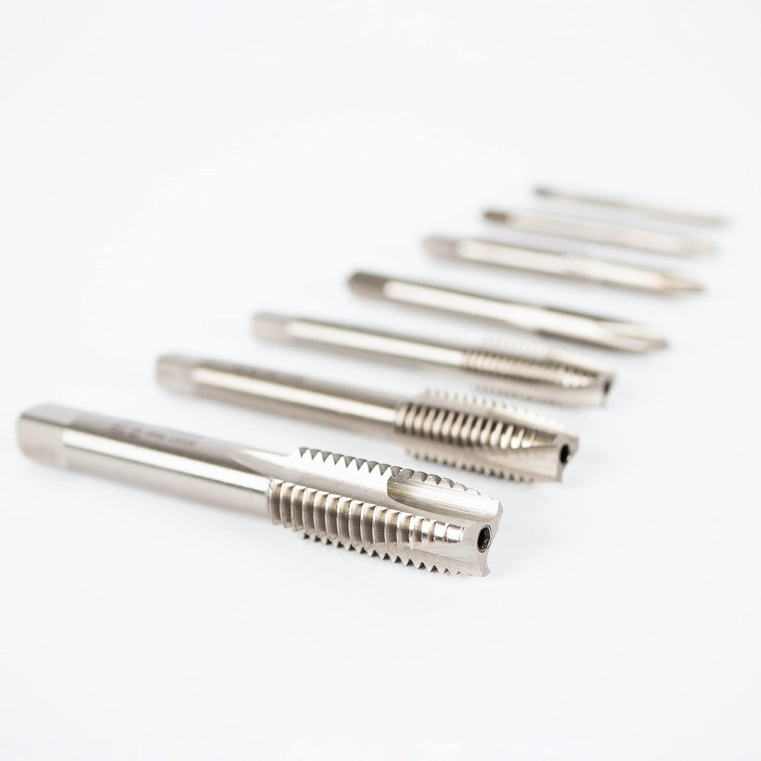 GSR Gewindeschneider Set, 17-teilig, HSSG Gewindebohrer Set, M3-M12, Mit Gewindebohrer-Halter 1/4''