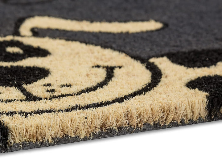 Fussmatte Kokos Hund – Türmatte 40x60 cm – antibakterielle Eingangsmatte – Kokosmatte mit Vinylrücke