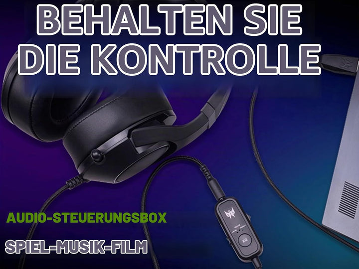 Predator Galea 350 Gaming Headset (TrueHarmony Soundscape-Technologie, 7.1 Virtual Sound, omnidirekt