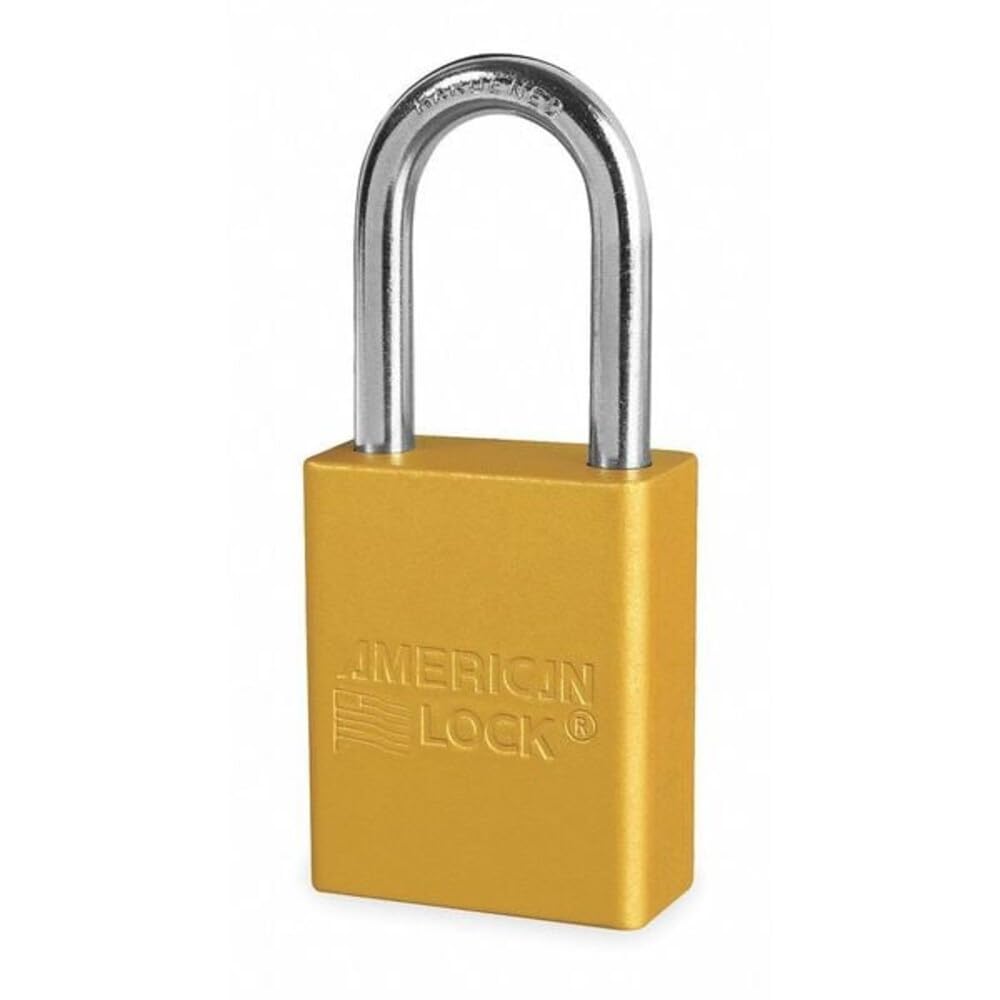 Master Lock - Masterlock A1106MKYLW - S-P Alu Anodi Vorhängeschloss Gelb, Gelb