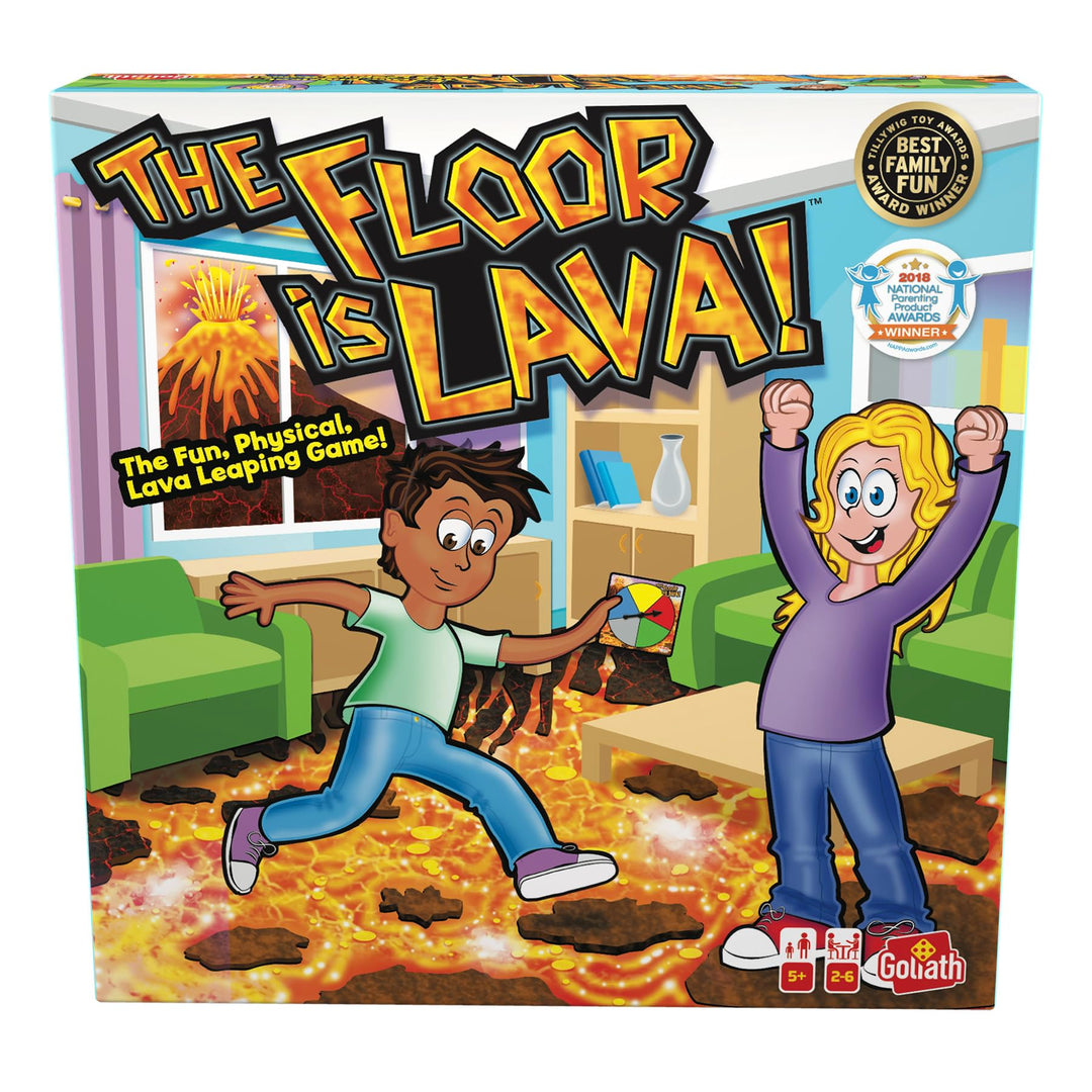 Goliath The Floor is Lava, Familienspiel für Kinder ab 5 Jahren, Gesellschaftsspiel für 2 bis 6 Spie