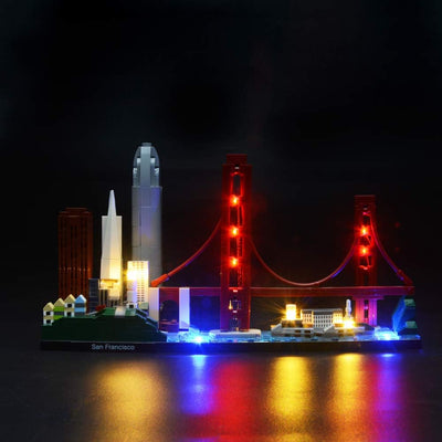 BRIKSMAX Led Beleuchtungsset für Architecture San Francisco, Kompatibel Mit Lego 21043 Bausteinen Mo
