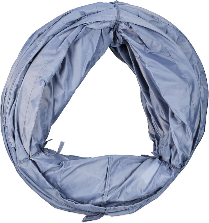 Relaxdays Hundetunnel, Spieltunnel für aktive Hunde, Hundetraining, 200 cm lang, Ø 40 cm, Faltbarer