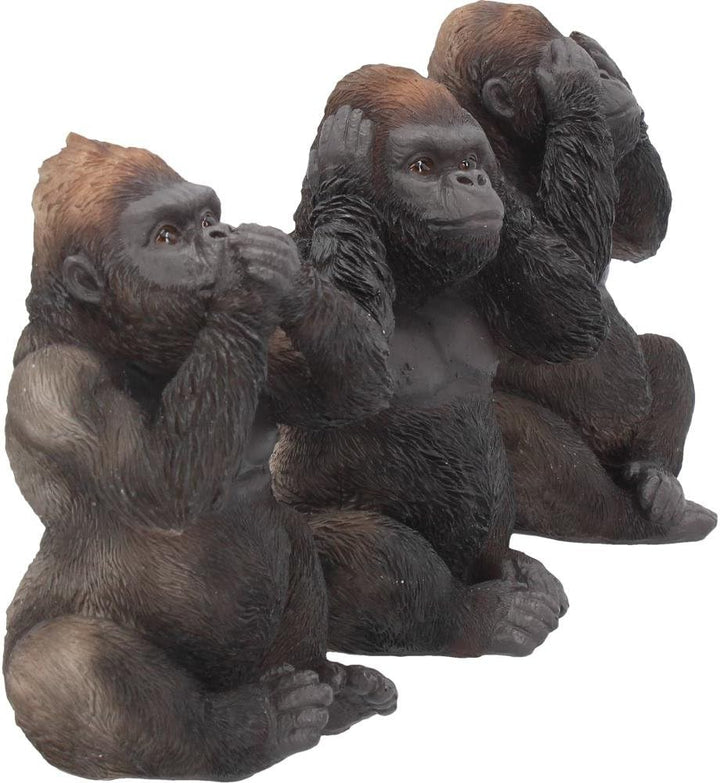 Nemesis Now H3523J7 DREI Weise Gorillas Figur 13,5cm schwarz