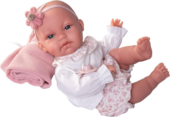 Muñecas Antonio Juan - Neugeborenes Baby Toneta Possuritas mit Decke