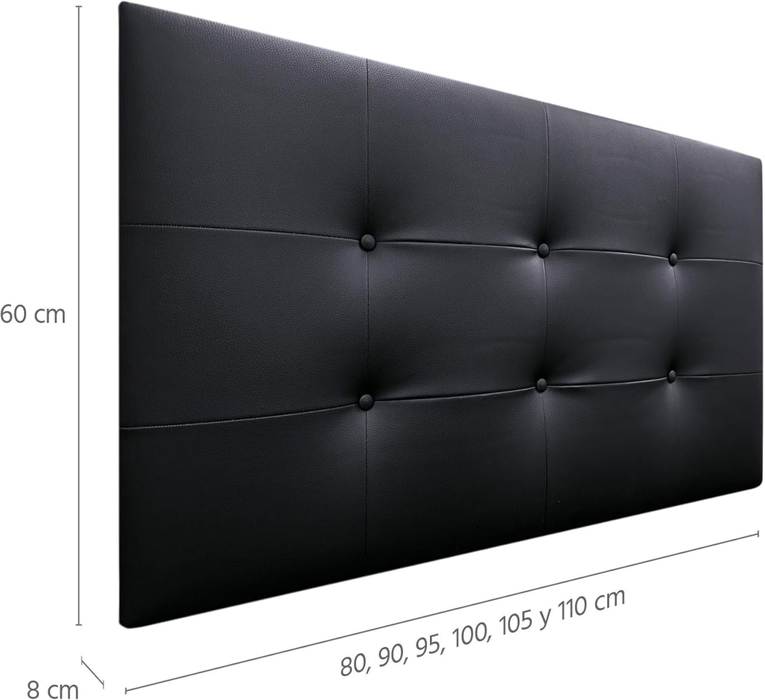DHOME Kopfteil, gepolstertes Bett Kopfteil 8cm dick. Gepolstertes Kopfteil ACUALINE Stoff und Kunstl