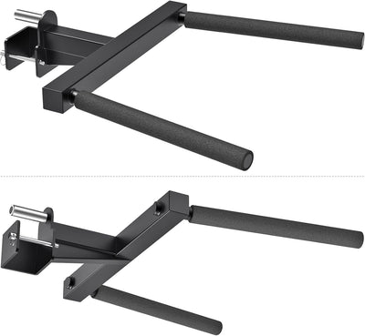 Kipika Y-förmige Dip-Stange für Verschiedene Power Cage-Grössen mit 2,5 cm Loch – Dip Bar Aufsätze f