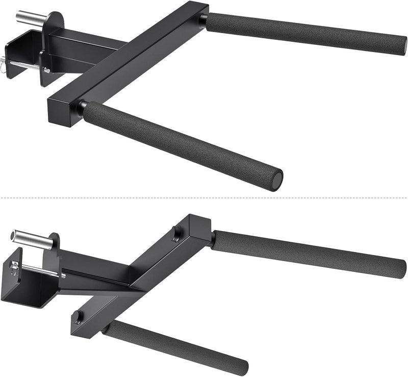 Kipika Y-förmige Dip-Stange für Verschiedene Power Cage-Grössen mit 2,5 cm Loch – Dip Bar Aufsätze f