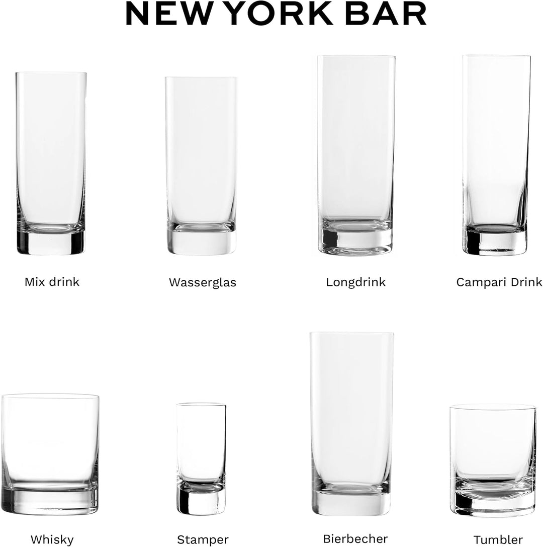 Stölzle Lausitz Highball Gläser 320 ml New York Bar I Campari Glas gross 6er Set I Kristallgläser sc