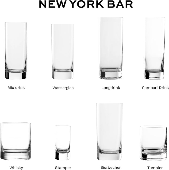 Stölzle Lausitz Highball Gläser 320 ml New York Bar I Campari Glas gross 6er Set I Kristallgläser sc