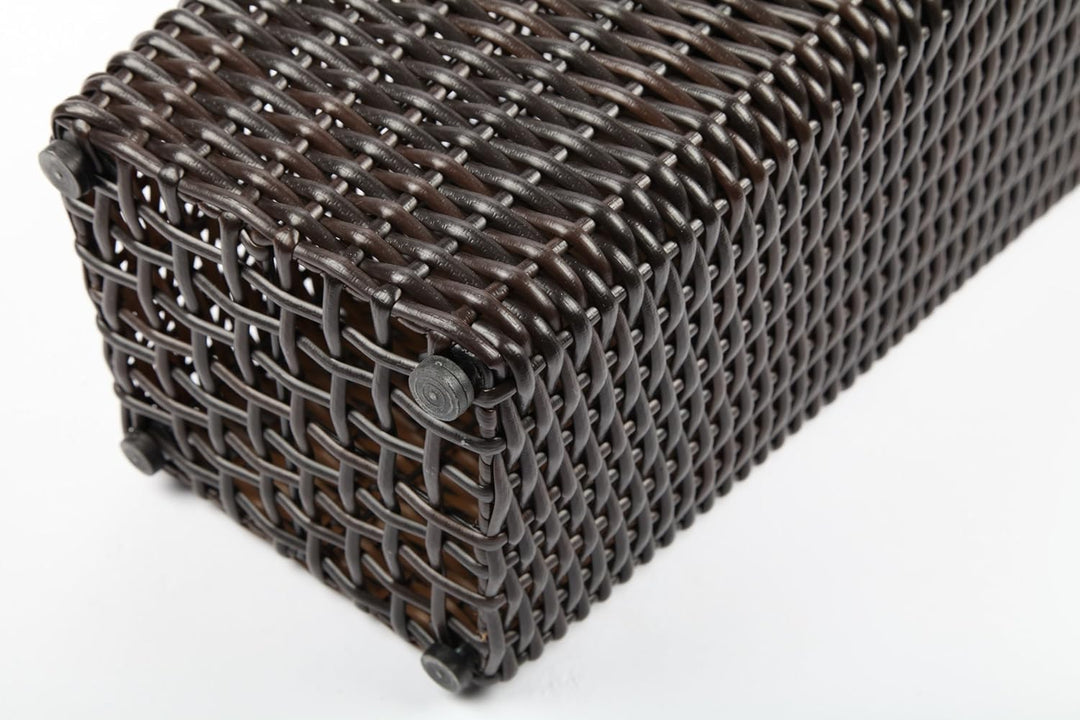 point-garden 4X Blumenkübel Pflanzkübel Pflanzgefäss Blumentopf aus Polyrattan Höhe 61cm