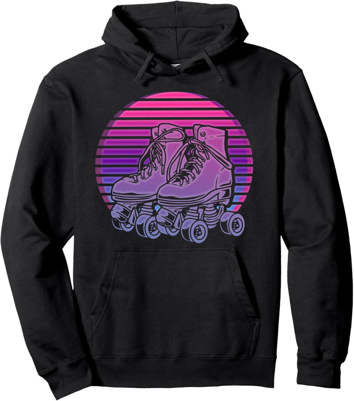 Rollschuhe Vaporwave 80er Disco 70er Jahre Rollschuhe Pullover Hoodie