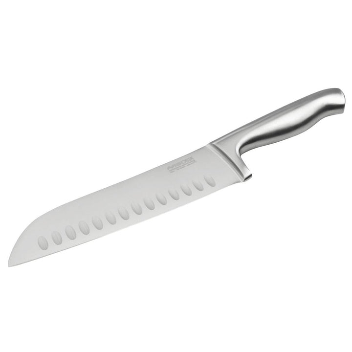 Nirosta Santokumesser STAR, scharfes Küchenmesser,Edelstahl, handlicher Griff, langlebiges Allzweckm