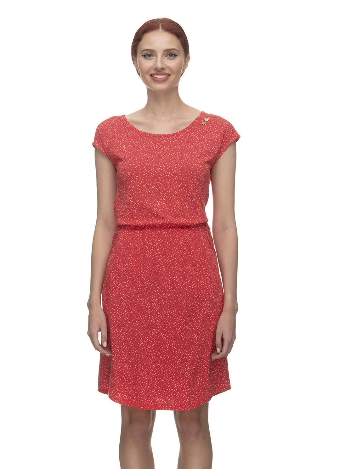 Ragwear LILITHE Damen Frauen Kurzarmkleid,Kleid,Freizeitkleid,Sommerkleid,Shirtkleid,Kurzarm,Gummizu