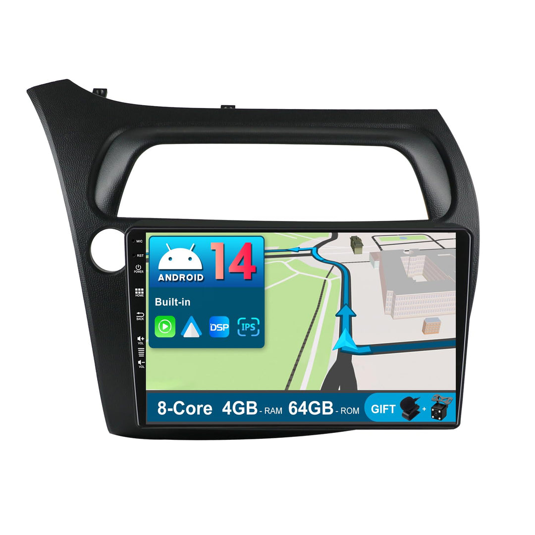 JOYX Android 13 IPS Autoradio Passt für Honda Civic (2006-2012) - [4G+64G] - Eingebaut DSP/Carplay/A