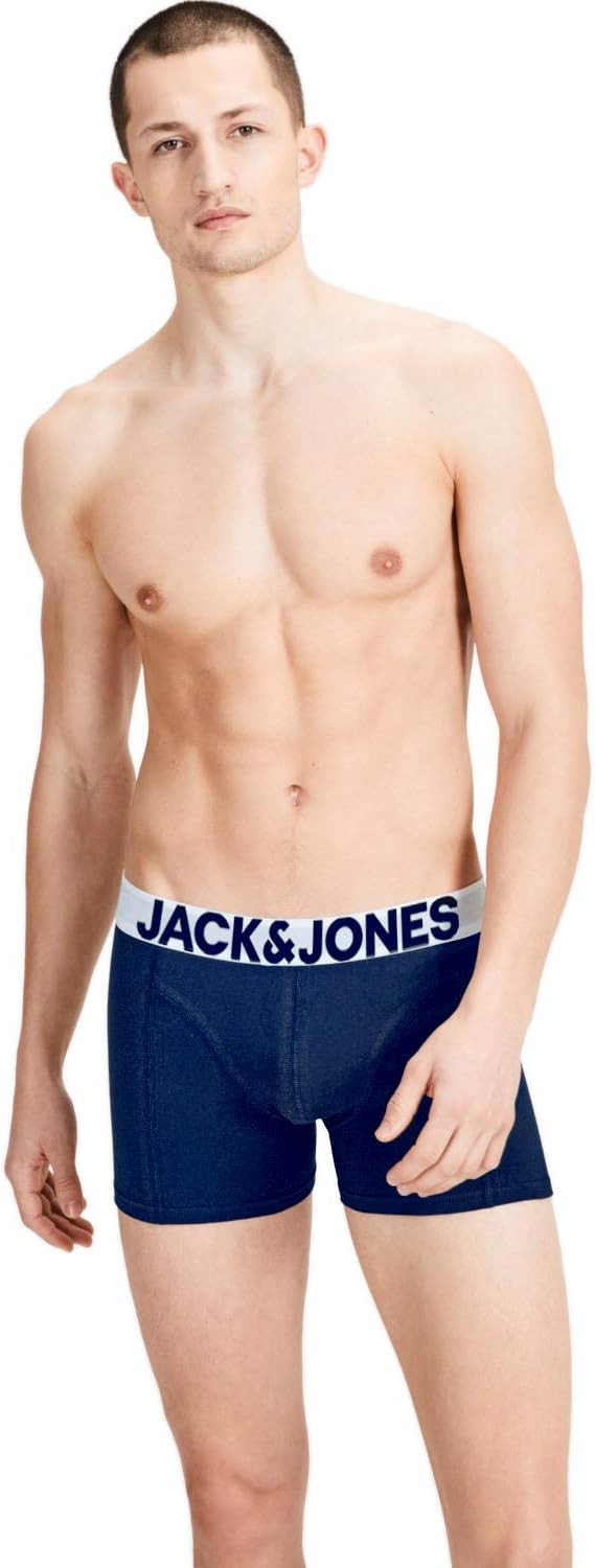JACK & JONES Herren Unterhosen 5er Set Pack Männer Boxershorts Weiss schwarz blau grau Trunks 122048