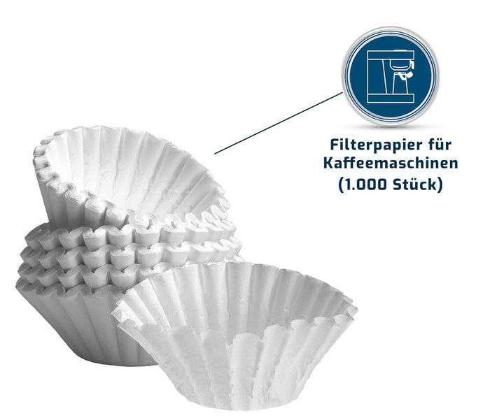 Saro 39-1000 Korbfilter, grösse circa 85/245 mm & hünersdorff Messbecher 2l | Polypropylen (PP) | br