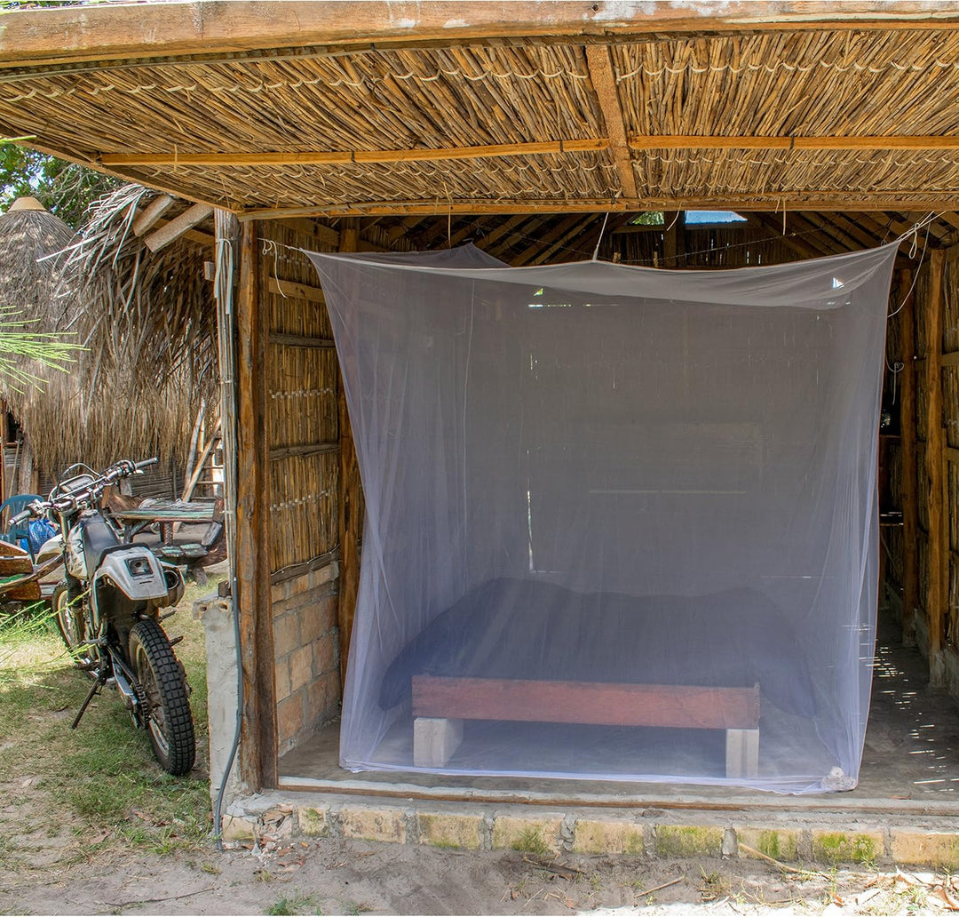 HAWK Outdoor Reise-Moskitonetz für Doppelbett Einzelbett extra gross 220 x 200 x 220 cm Mückenschutz