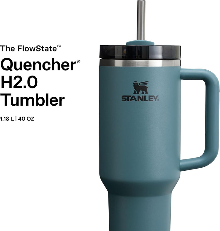 STANLEY 1913 Quencher H2.0 Flowstate Trinkflasche Mit Strohhalm 1.2L - Thermobecher Kühlt 11 Stunden