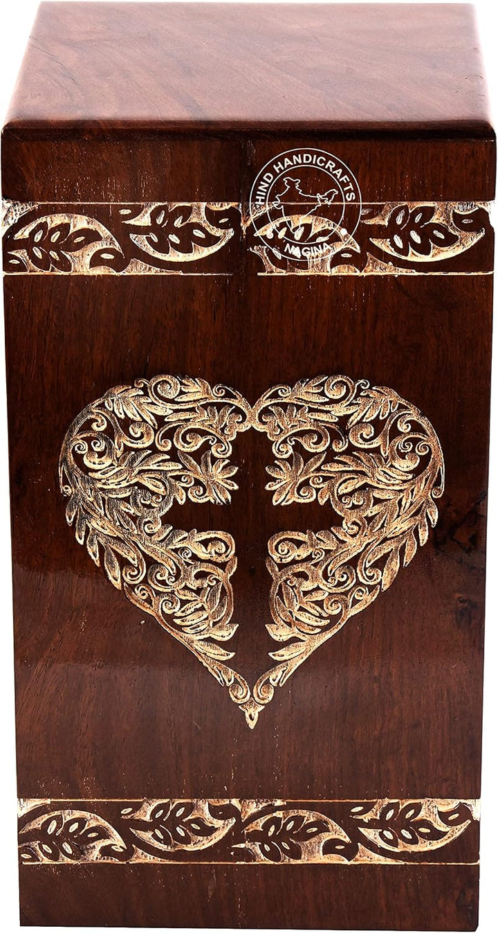 Rosewood Urnen für menschliche Asche für Erwachsene, gross – Holzurne für Columbarium – Beerdigungsu
