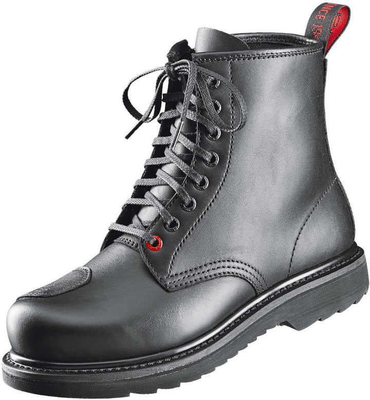 Held Yune Damen Motorradschnürstiefel Kurz - Rindleder - Vibram Sohle 39 EU Schwarz, 39 EU Schwarz
