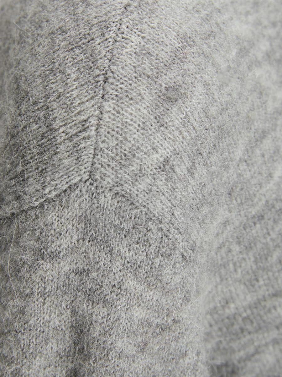 JJXX Damen Jxsilje Ls Upgrade Crew Neck Knit Noos Pullover S Grey Melange, S Grey Melange