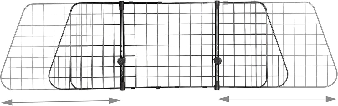 Relaxdays Hundegitter Auto, Trenngitter Universal gross, verstellbare Breite, Autogitter Masse HxB 4