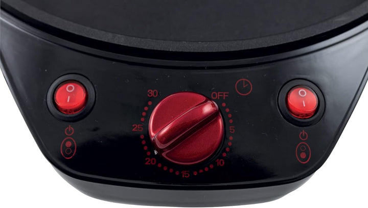 Galileo Casa 2192057 Pizza Grill 1200w Öffnung 180 Grad, Rot