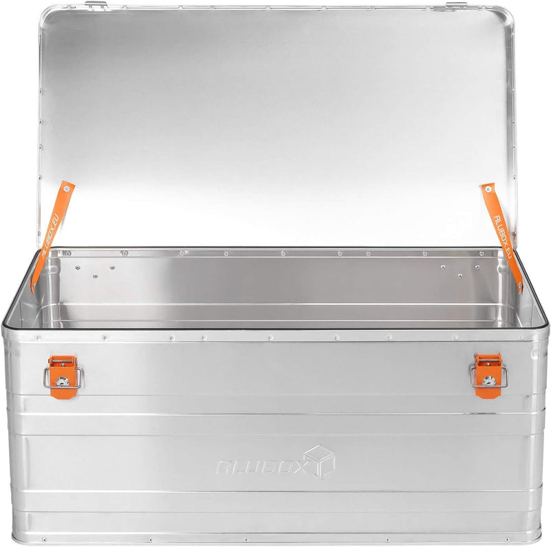 ALUBOX B140 - Aluminium Transportbox 140 Liter Alukiste Campingkiste - wasserabweisend - Staubschutz