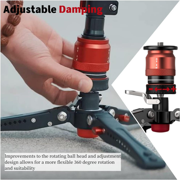 IFOOTAGE Cobra 3 Base-P,Tragbares Mini-Tischstativ für Cobra 2 Einbeinstativ, Innovatives Pedaldesig